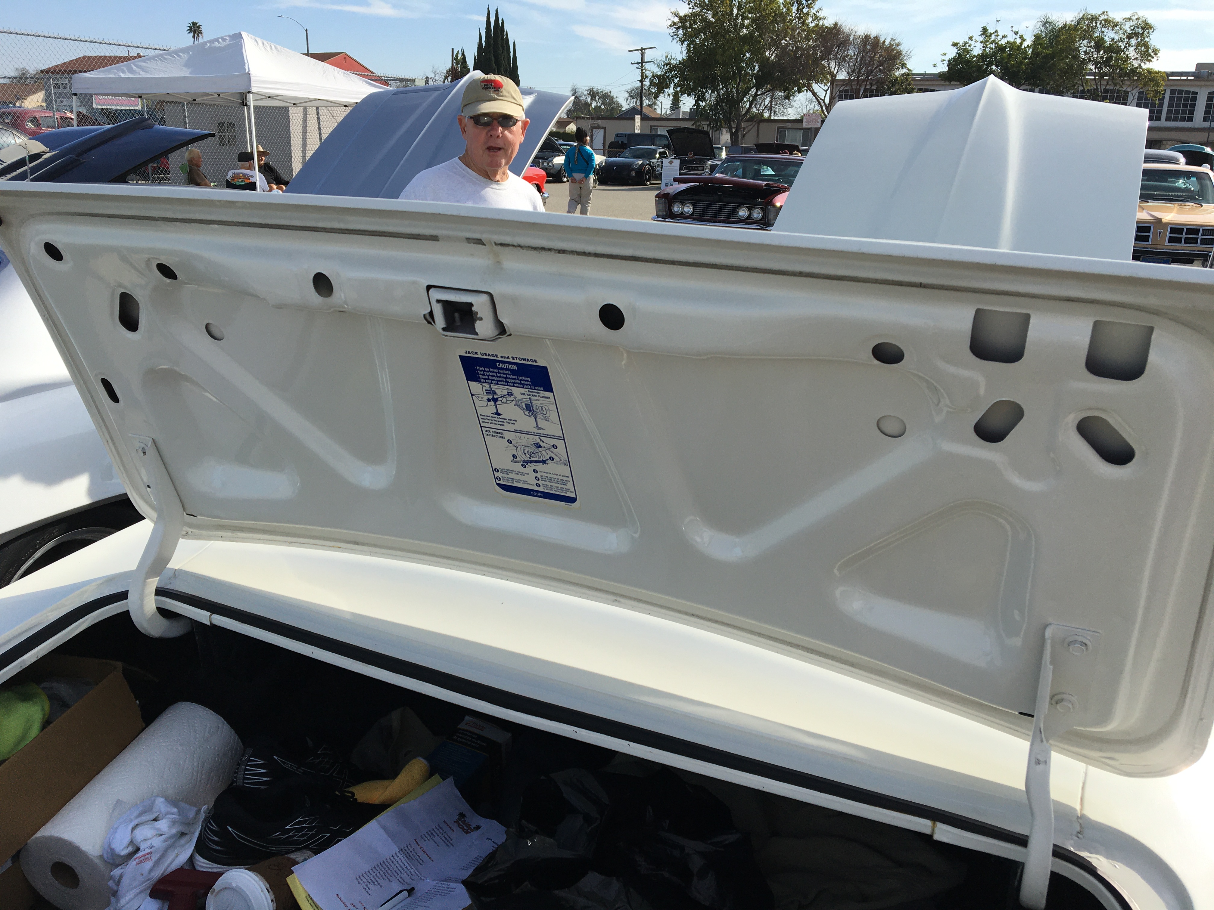 67 68 69 Camaro & Firebird Rear Trunk Deck Lid w/Spoiler Hole Provisions 